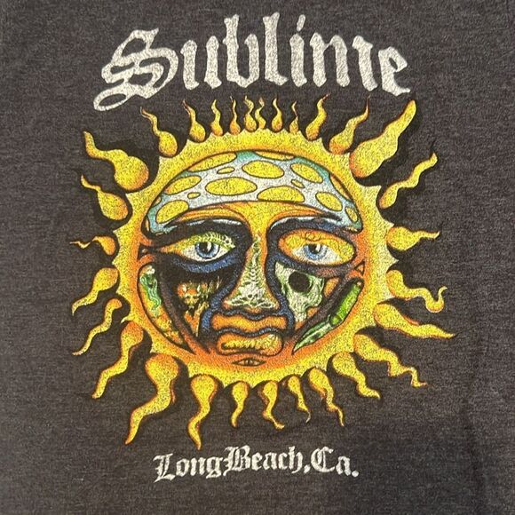 Sublime Graphic men’s size large short sleeve distressed T-shirt EUC - Picture 3 of 6